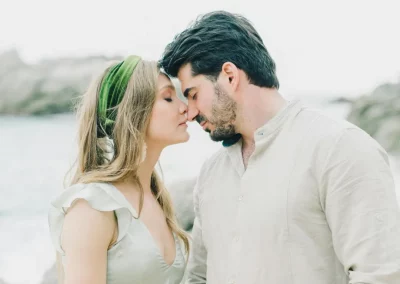 Happy couple in love in Devon