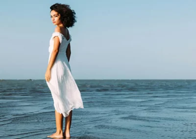 Beautiful woman in South Devon