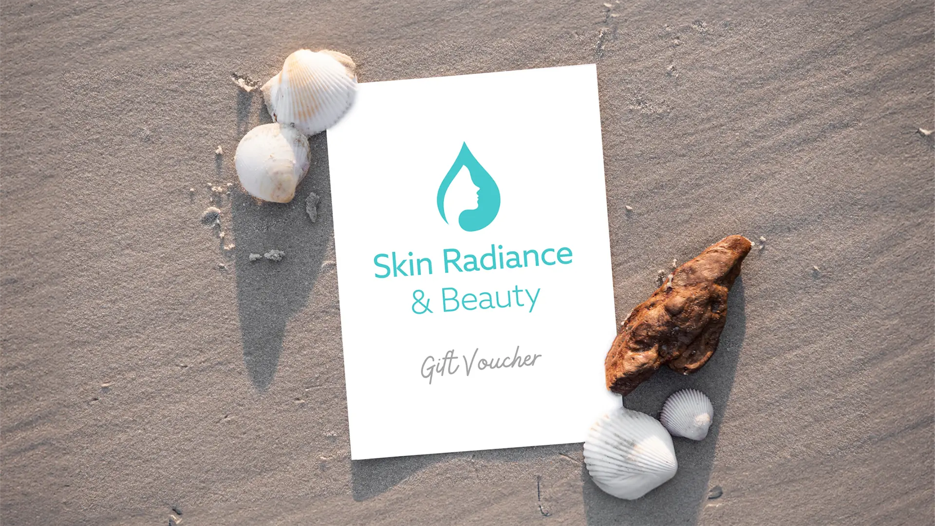 Gift Voucher in the sand