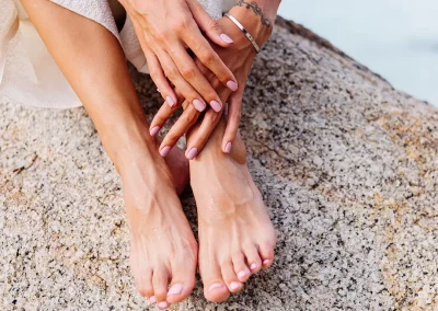Beautifully manicured nails, hands and feet